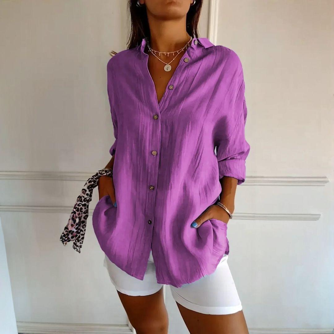Kit 3 Camisas Ibiza em Linho de Algodão – Design Semi Plissado